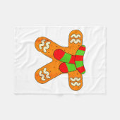 Gingerbread Man Shirt Adult Kids Men Women Cookie Fleecedecke (Vorderseite (Horizontal))