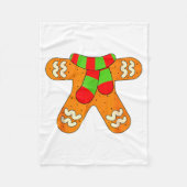 Gingerbread Man Shirt Adult Kids Men Women Cookie Fleecedecke (Vorderseite)