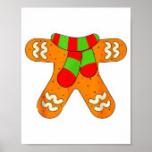 Gingerbread Man Shirt Adult Kids Men Women Cookie  Poster (Vorne)
