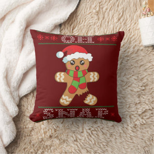 Gingerbread Man Shirt Geschenk Oh schläfchen Weihn Kissen