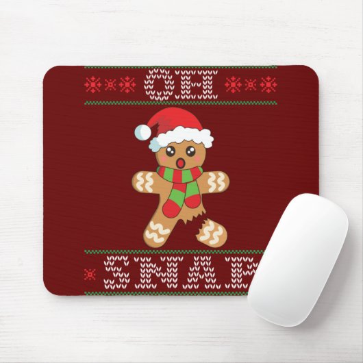 Gingerbread Man Shirt Geschenk Oh schläfchen Weihn Mousepad (Mit Mouse)