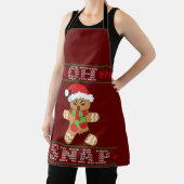 Gingerbread Man Shirt Geschenk Oh schläfchen Weihn Schürze (InSitu)