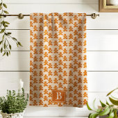 Gingerbread Man Skandinavien Mongogram Fun Holiday Geschirrtuch