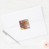 GINGERBREAD MAN Small Square Stickers (Umschlag)