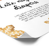 Gingerbread man \ Spate night diapers game Poster (Ecke)