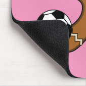Gingerbread Man spielt Fußball Mousepad (Ecke)