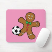 Gingerbread Man spielt Fußball Mousepad (Mit Mouse)