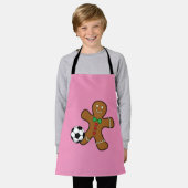 Gingerbread Man spielt Fußball Schürze (Getragen)
