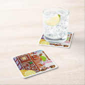 GINGERBREAD MAN Square Paper Untersetzer (Vor Ort)