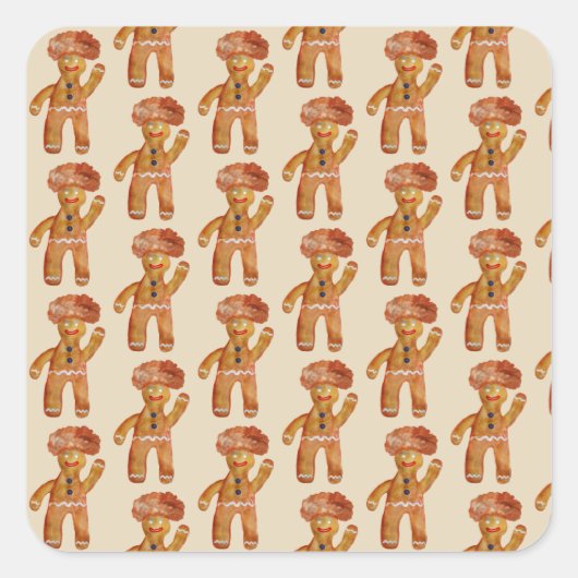 Gingerbread Man Sticker (Vorderseite)