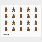 Gingerbread Man Sticker (Blatt)