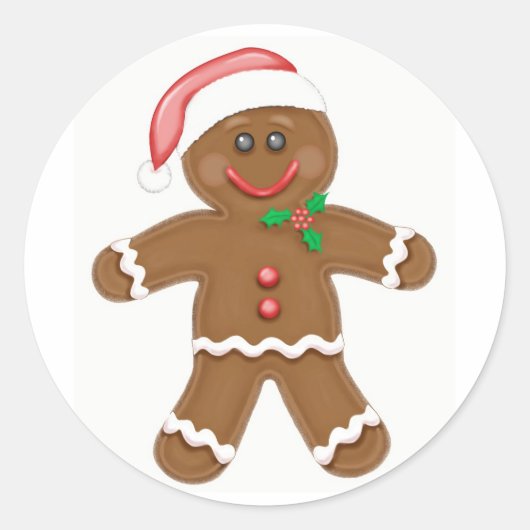 Gingerbread Man Sticker (Vorderseite)