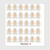 Gingerbread Man Stickers Aufkleber (Blatt)
