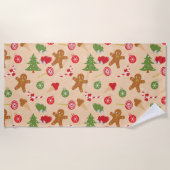 Gingerbread Man Strandtuch (Vorderseite)