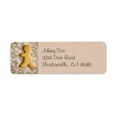 Gingerbread Man Sugar Cookie Label (Vorne)
