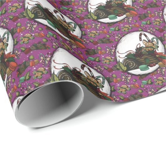 Gingerbread Man- Sugar Plum Geschenkpapier (Rolleneckpunkt)