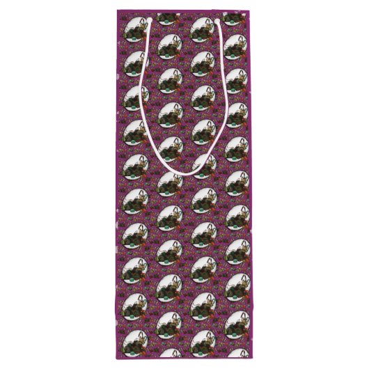 Gingerbread Man- Sugar Plum Geschenktüte Für Weinflaschen (Rückseite)