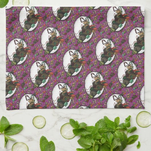 Gingerbread Man- Sugar Plum Geschirrtuch (Gefaltet)