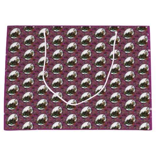 Gingerbread Man- Sugar Plum Große Geschenktüte (Vorderseite)