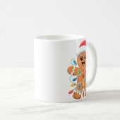 Gingerbread Man Tangled Christmas Lights Kaffeetasse (VorderseiteRechts)