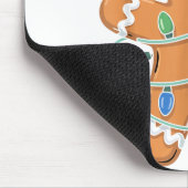Gingerbread Man Tangled Christmas Lights  Mousepad (Ecke)