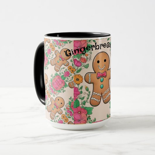 Gingerbread Man Tasse (Vorderseite Links)