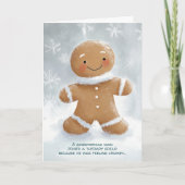 Gingerbread Man Therapy Weihnachten Karte (Vorderseite)