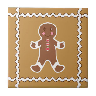 Gingerbread Man Trivet Tile Fliese