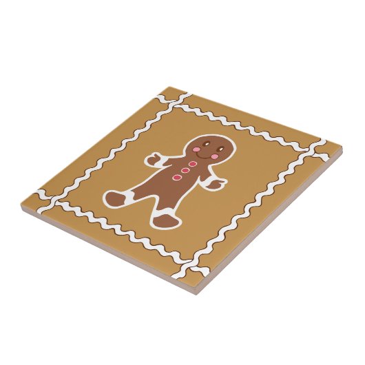 Gingerbread Man Trivet Tile Fliese (Seite)