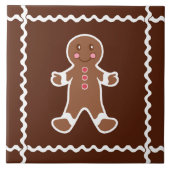 Gingerbread Man Trivet Tile Fliese (Vorderseite)