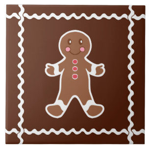 Gingerbread Man Trivet Tile Fliese