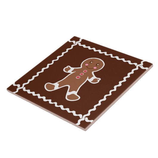 Gingerbread Man Trivet Tile Fliese (Seite)