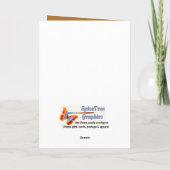 Gingerbread Man Tuxedo Feiertagskarte (Rückseite)