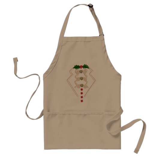 Gingerbread Man Tuxedo Schürze (Vorne)