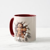 Gingerbread Man Weihnachten Tasse (Vorderseite Links)