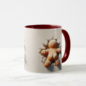 Gingerbread Man Weihnachten Tasse (VorderseiteRechts)