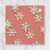 Gingerbread Man | Weihnachts-Baby Shower Geschenkanhänger (Rückseite)