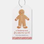 Gingerbread Man Weihnachtsfeiertag Geschenkanhänger (Vorderseite)