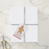 Gingerbread Man Weihnachtsfeiertag Geschenkanhänger (Mit Garn)