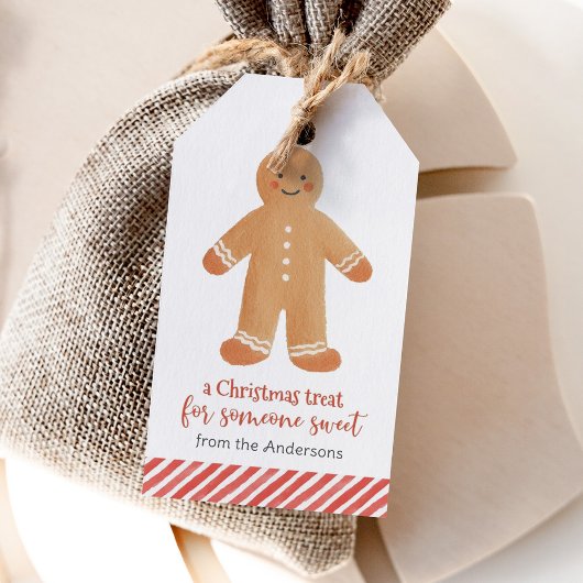 Gingerbread Man Weihnachtsfeiertag Geschenkanhänger