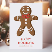 Gingerbread Man Weihnachtskoch Feiertagskarte