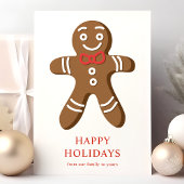 Gingerbread Man Weihnachtskoch Feiertagskarte