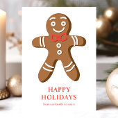 Gingerbread Man Weihnachtskoch Feiertagskarte