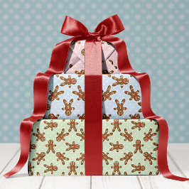 Gingerbread Man Weihnachtskoch Geschenkpapier Set