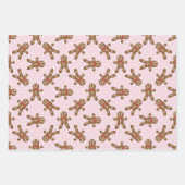 Gingerbread Man Weihnachtskoch Geschenkpapier Set (Vorderseite)