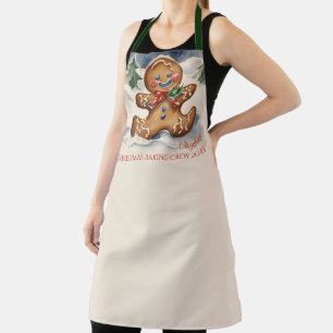 Gingerbread Man Weihnachtsplätzchen-Back-Crew Schürze