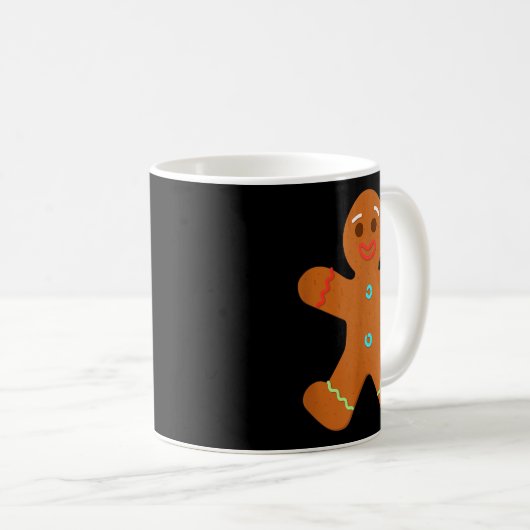 Gingerbread Man Weihnachtsplätzchen Backen Kaffeetasse (VorderseiteRechts)