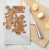 Gingerbread Man Weihnachtsplätzchen Urlaub Backen  Geschirrtuch (Viertel Falte)