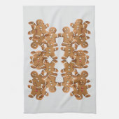 Gingerbread Man Weihnachtsplätzchen Urlaub Backen  Geschirrtuch (Vertikal)
