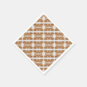 Gingerbread Man Weihnachtsplätzchen Urlaub Backen  Serviette (Ecke)